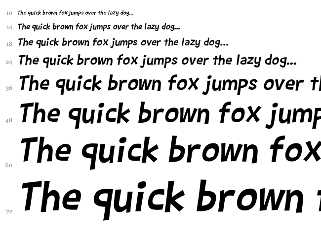 Barthowheel font waterfall